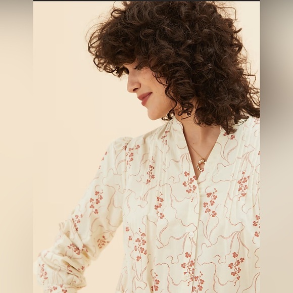 PER UNA - Pure Cotton Floral Midaxi Shirt Dress sz 16 R - Picture 3 of 7